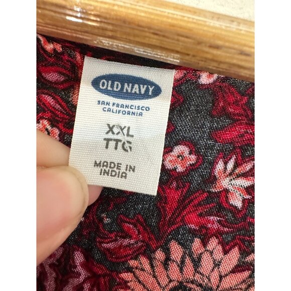 Old Navy Womans Dress Size 2X Boho Western Festival Peasant Floral Cottagecore - Picture 2 of 12